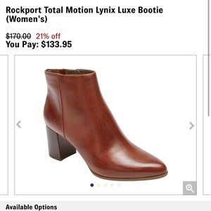 Rockport total motion Lynix luxe bootie
